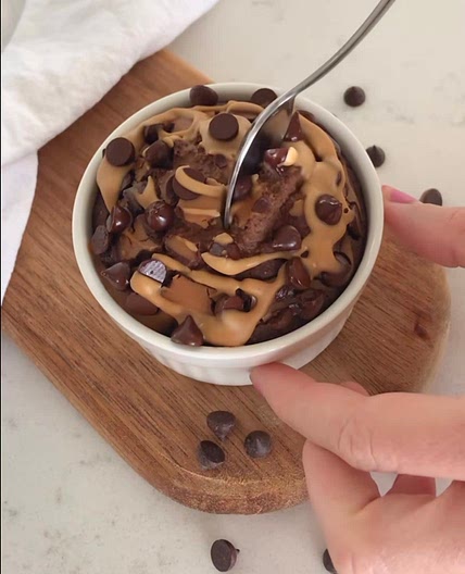 Choc PB Baked Oats