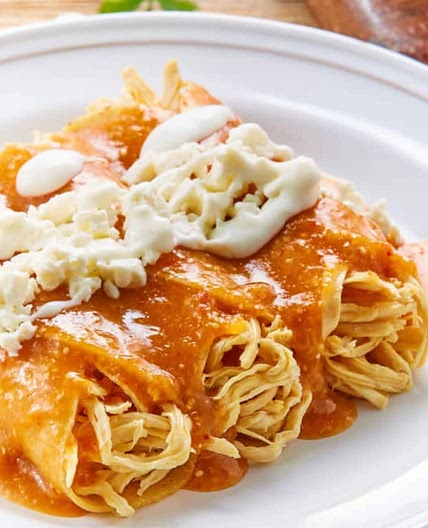 Enchiladas de pollo