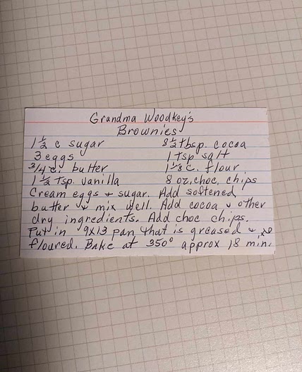 Grandma Woodkey's Brownies
