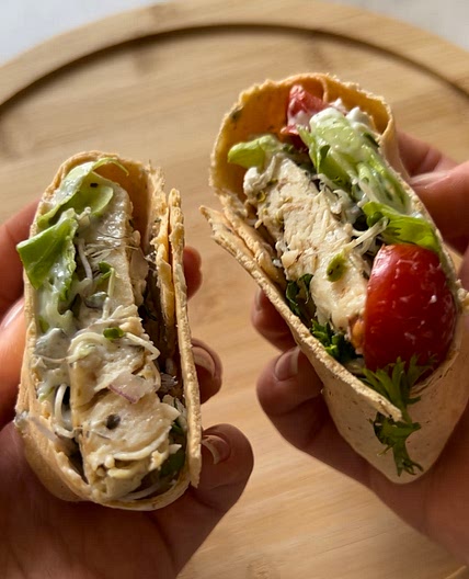 Grilled Chicken Tzatziki Wrap
