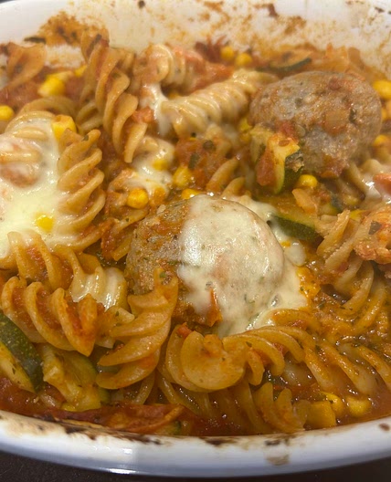 Meatball Pasta Bake