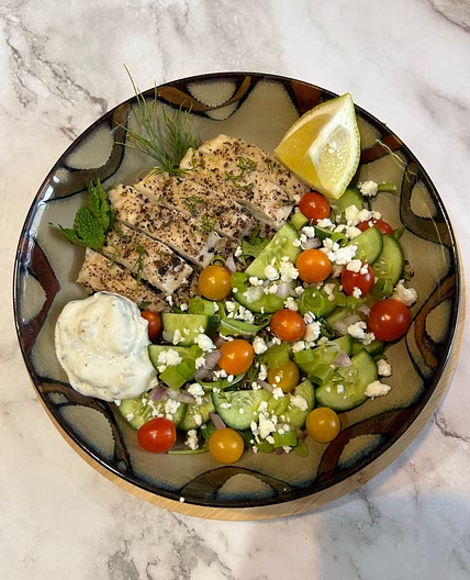 Za’atar Chicken Mediterranean Bowl