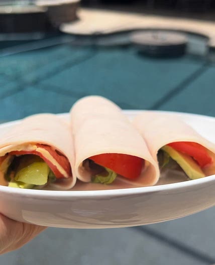 Turkey Hummus Roll Ups