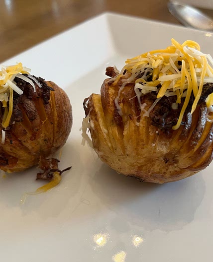 Air Fried Hasselback Potatoes