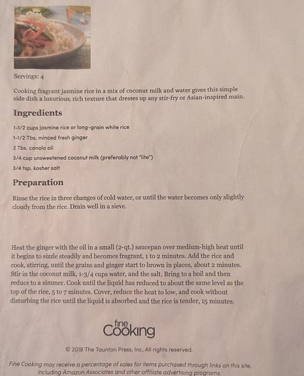 Coconut Rice