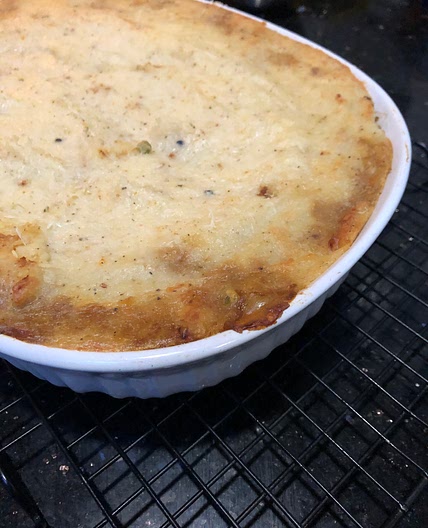 Veggie cheesy shepherds pie