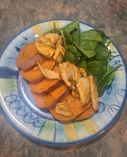 SWEET POTATO WITH CHIPOTLE BUTTER CHICKEN