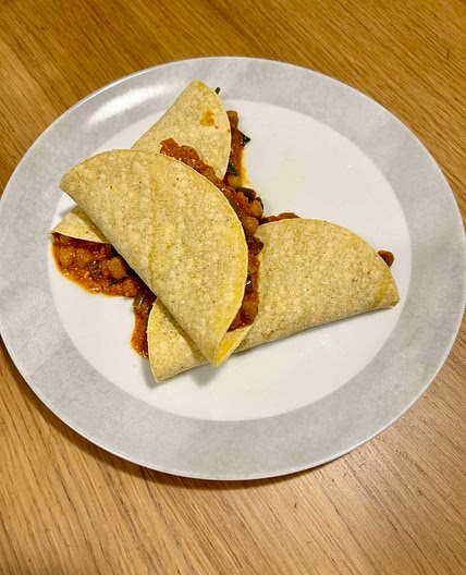 105. Achiote-braised Vegetable Tacos