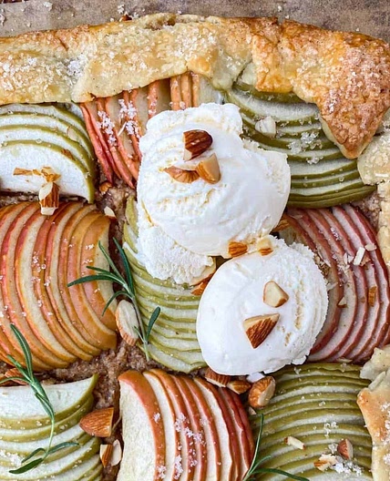 Rosemary Almond Apple Galette