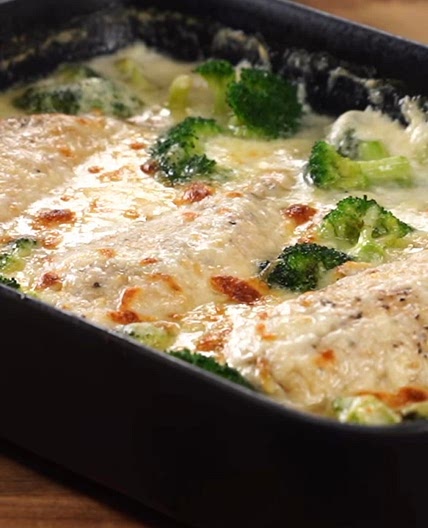 Cacerola de pollo con queso