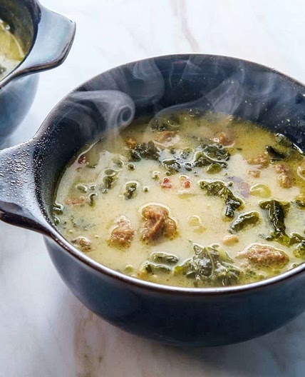 Creamy Italian sausage soup