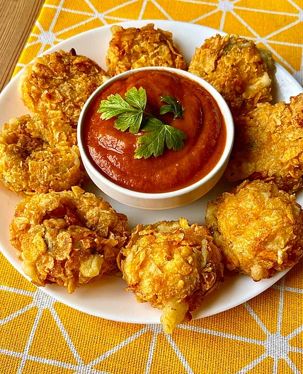 Crunchy Chili Cheese Potato Nuggets 