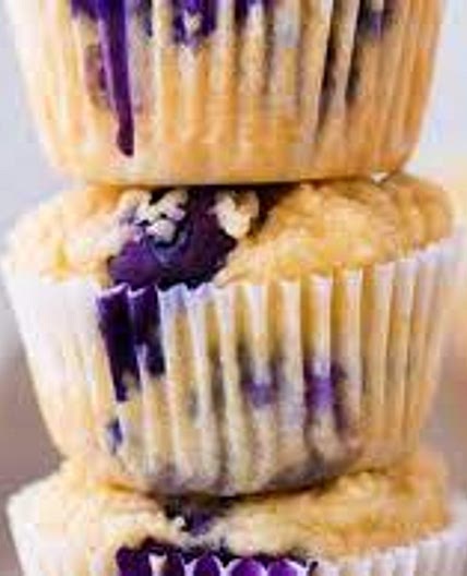 Low-Sugar Blueberry Muffins