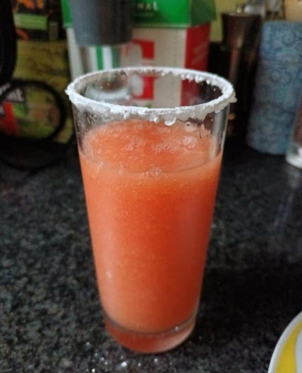 Frozen Watermelon & Rum Cooler