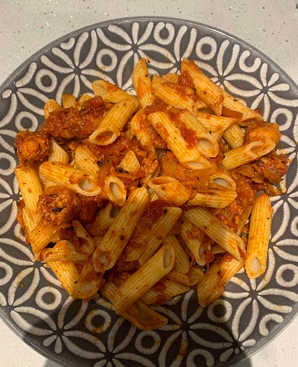sausage and tomato pasta