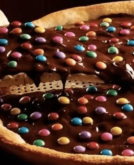Pizza de Chocolate con Lunetas