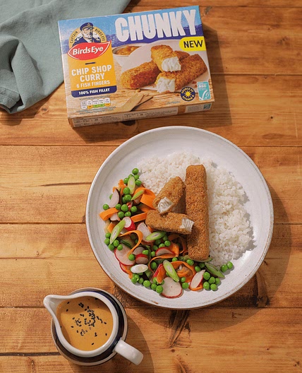 Fish Finger Katsu Curry