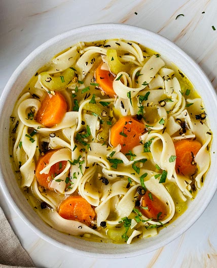 No-Chicken Noodle Soup
