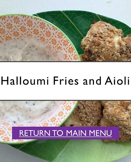 Halloumi Fries and Salsa
