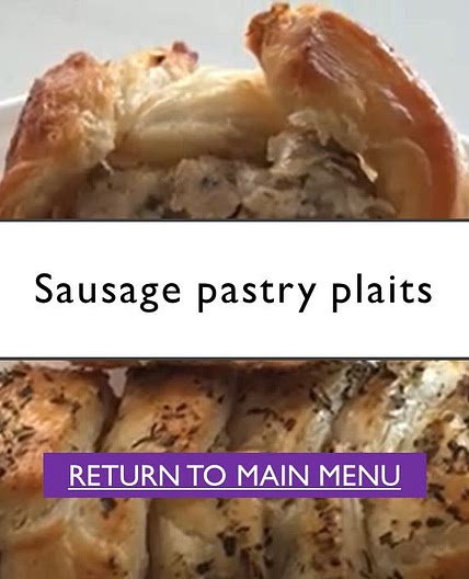 Sausage Pastry Plait