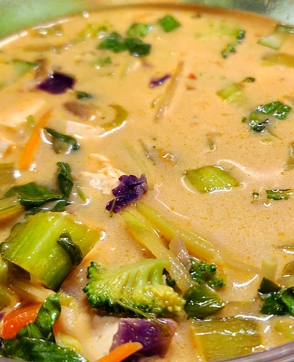 RED THAI COCONUT VEGETABLE SOUP