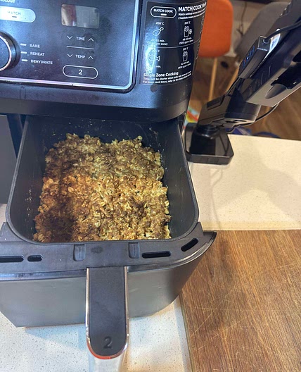Air Fryer Apple Crumble