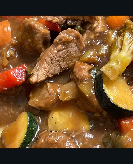 Pork Fillet with Celery & Carrot
