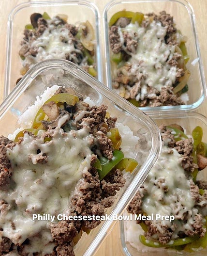 Philly Cheesesteak Inspired Meal Prep