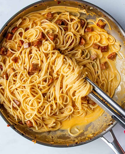 Chorizo carbonara 