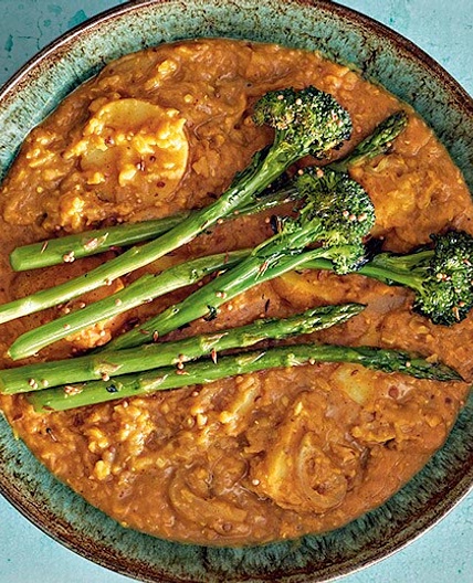 New potato and lentil coconut curry recipe