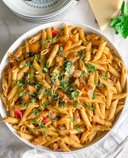 Chipotle chicken pasta  