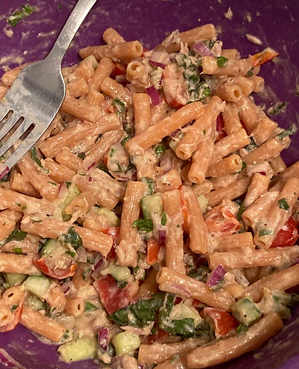 High Protein Pasta Salad!