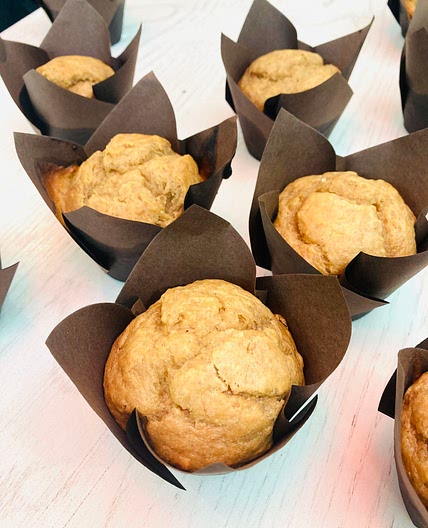 Peanut Butter Banana Muffins