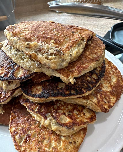 Banana egg protein pancakes