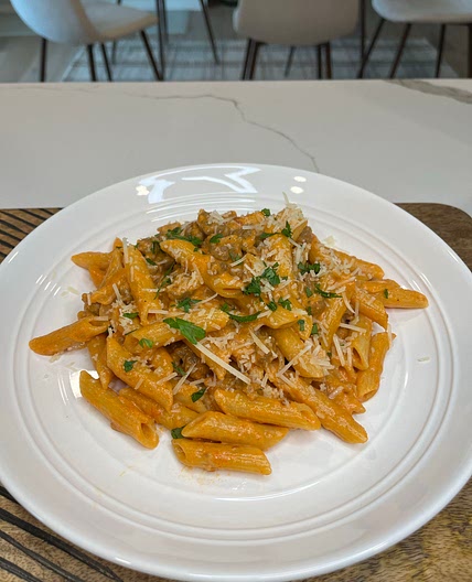 Vodka Pasta with Italian Sausage