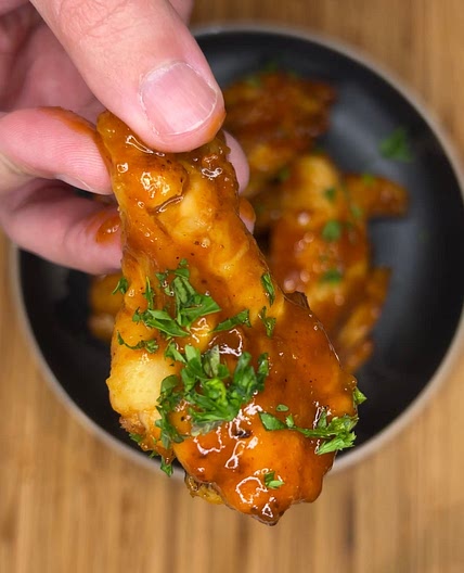 Apple Butter Air Fryer Wings