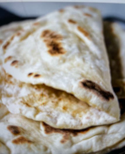 Naan bread no yeast