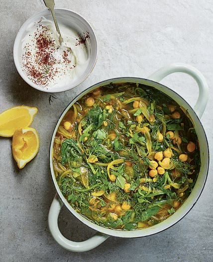 Iranian-style Soup with Sumac and Fresh Green Herbs