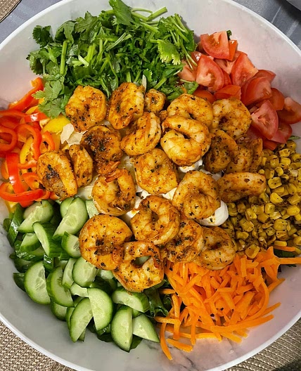 Grilled Shrimp Salad