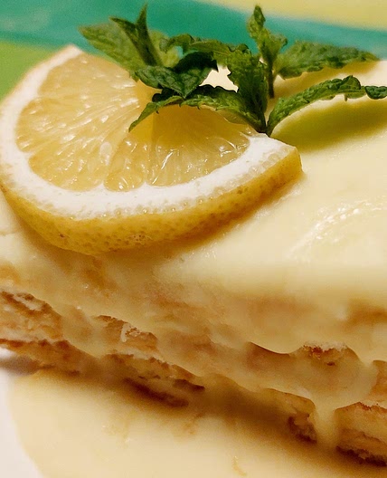 Lemon and white chocolate shortcake