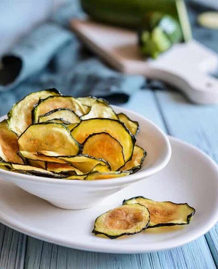 Chips de calabacín en freidora de aire 🥒