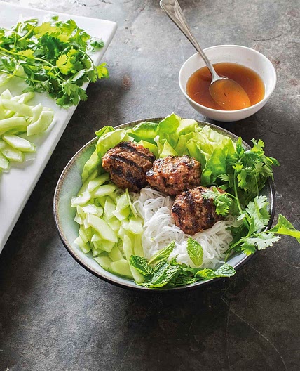 Vietnamese Pork with Rice Noodles