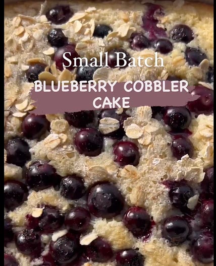 Blueberry Cobbler Cake