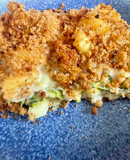 Skinny Baked Courgette Mac n Cheese