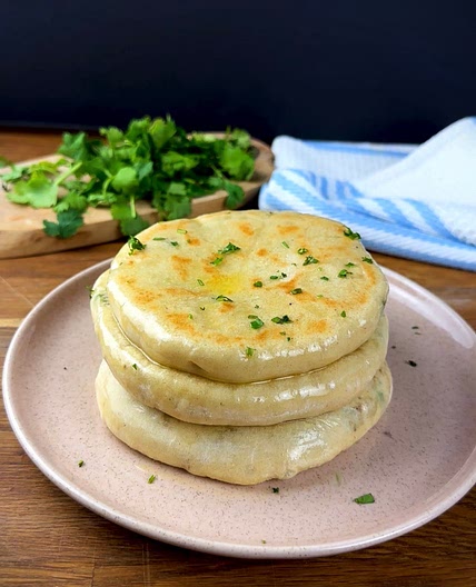 Mozzarella Stuffed Flatbread