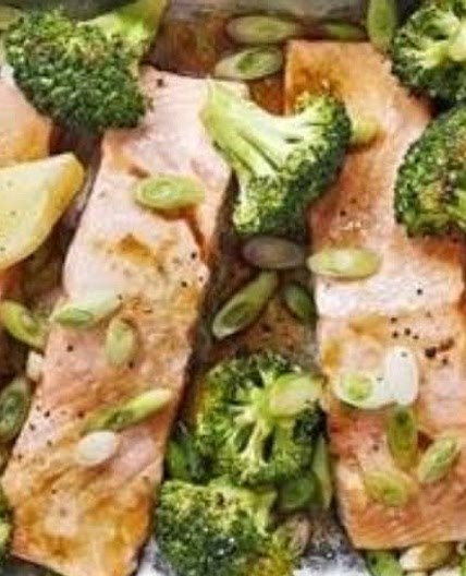 Salmon y brocoli