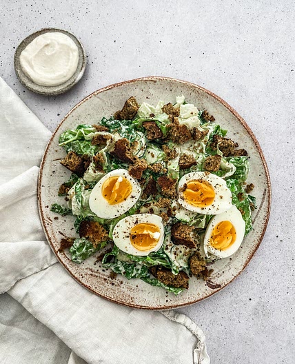 Cashew Cream Caesar Salad