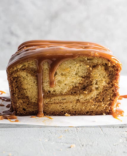Salted Caramel Loaf Cake 