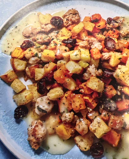 Sausage Apple Stuffing Bowls