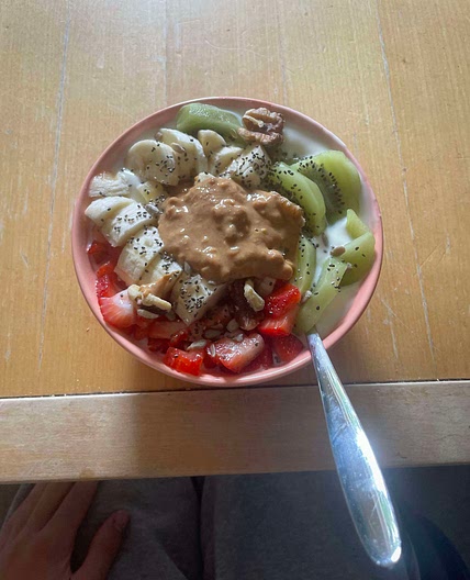 Breakfast yoghurt bowl